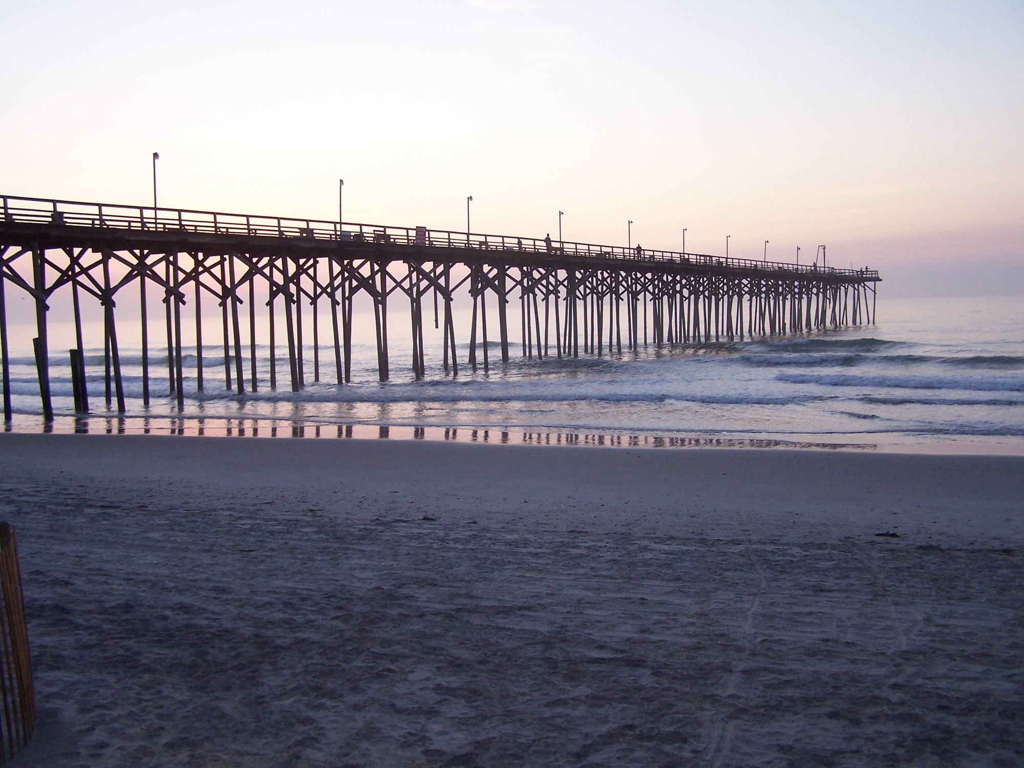 Location photo: Carolina Beach Pier on the Atlantic (public photo, not a Veras Roofing job photo)